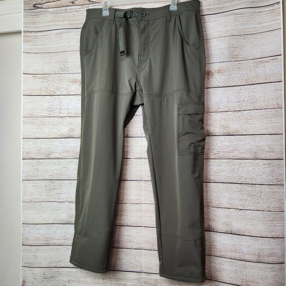 Prana Pants Mens Prana Pants Cargo Breathe Belted Roll Hem Olive